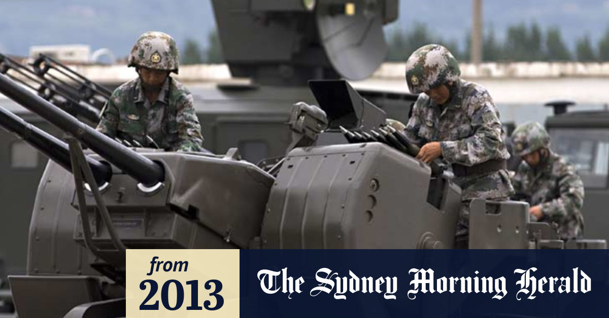 Video Chinese army show of force